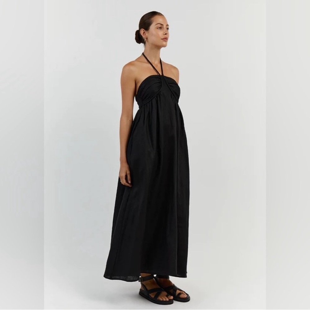 DISSH Black Halter Maxi Dress